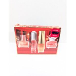 ESTEE LAUDER 4 Pc Fragrance Treasures Gift Set Deluxe Travel Size Purse Sprays